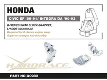 Staffa sinistra per supporto motore B-series Hardrace Honda Civic e CRX EF e Integra DA – 1 pezzo – foto 2