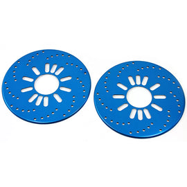 Inox acciaio freno disc dummies blu per Smart 450 451 453 Coupe Cabrio 98-21