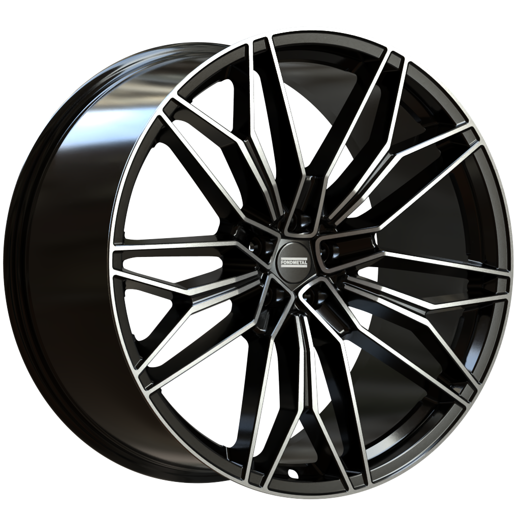 Cerchio in Lega Fondmetal SUPER TUNING STC-23 23x11.5 ET47 5x112 GLOSSY BLACK MACHINED