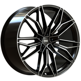 Cerchio in Lega Fondmetal SUPER TUNING STC-23 23x10 ET45 5x112 GLOSSY BLACK MACHINED