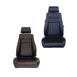 Sedile Sportivo Regolabile Retro Style SK-Import Pelle Sintetica