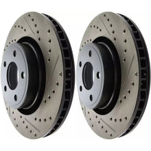 StopTech HC Dischi freno anteriore 320mm drilled slotted per Ford Mustang 15-21