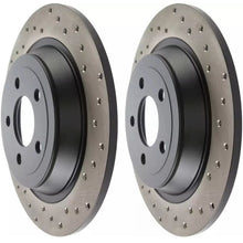 StopTech HC posteriore Dischi freno 320mm drilled per Ford Mustang 15-21