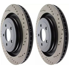StopTech HC posteriore Dischi freno 330mm drilled per Ford Mustang 15-22