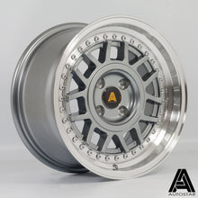 Cerchio in lega Autostar Storm 15x8 4x100 ET25 Gunmetal Polished Lip