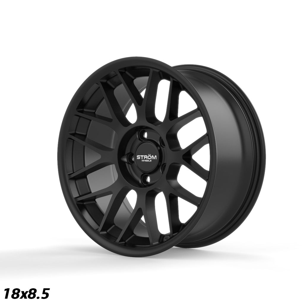 Cerchio in lega Ström STR2 18x8.5 5x120 ET20 Full Satin Black