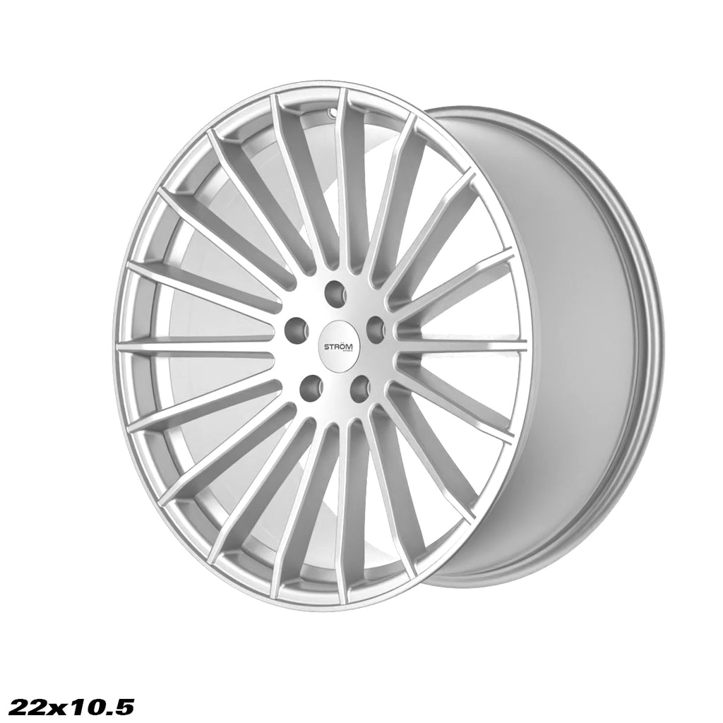 Cerchio in lega Ström STR4 22x10.5 5x112 ET31 Platinum Silver