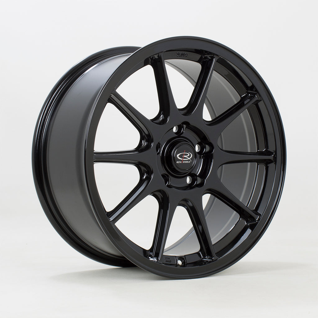 Cerchio in lega Rota Wheels Strike 17x8 5x114.3 ET42 Gloss Black
