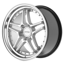 Set 2 cerchi in lega Ström DS-05 17x9.5 5x114.3 ET15 Hyper Silver Polished Dish ricondizionato