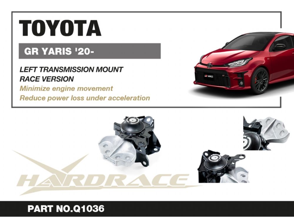 Supporto cambio sinistro in gomma Hardrace Toyota GR Yaris GXPA16 – 1 pezzo – foto 2