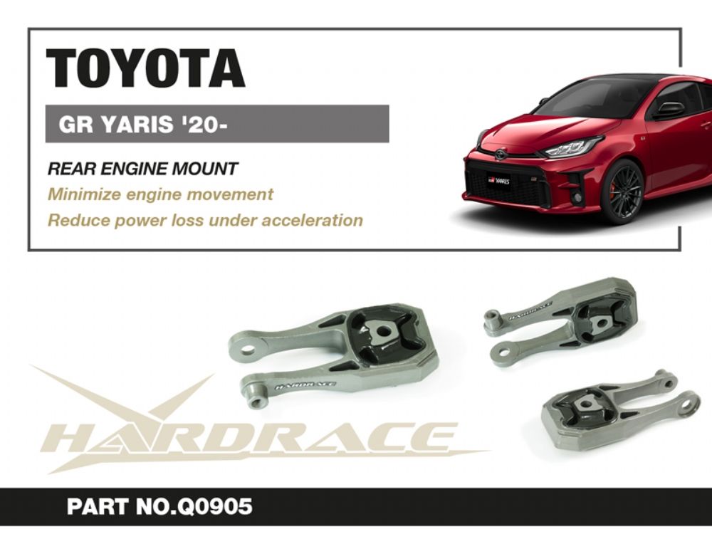 Supporto motore posteriore Hardrace Toyota GR Yaris GXPA16 e GR Corolla GZEA14 1.6 turbo AWD manuali – 1 pezzo – foto 2