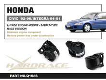 Supporto motore sinistro per competizione con attacco a 2 bulloni Hardrace Honda Civic MK5, Integra DC2 e Del Sol EG1 / EG2 – 1 pezzo – foto 2