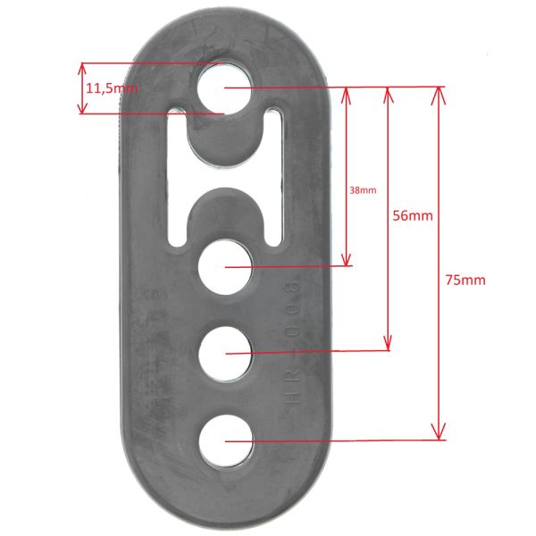 Supporto Scarico SRS Hanger Lungo Rosso Universale - foto 2
