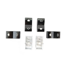 Interruttore pulsante copertura per elettrico auto finestrini per BMW Serie 5 E39 e Serie 7 E38 1 pezzo S9741
