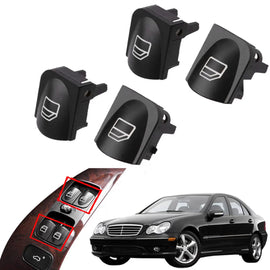 Interruttore pulsante coperture per sinistro elettrico auto finestrini per Mercedes Classe C W203 2 pezzi