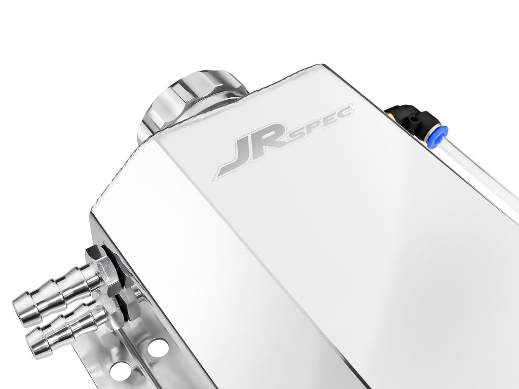 Vaschetta acqua radiatore universale JR.SPEC 1L in alluminio - installata