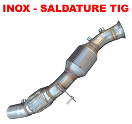 Downpipe con catalizzatore 200 celle per BMW 2.0d N47