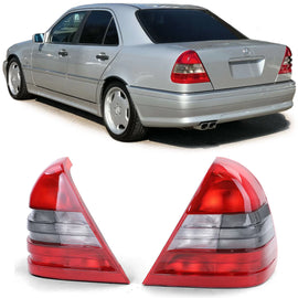 Fanali posteriori posteriore luci rosso bianco coppia per Mercedes Classe C W202 93-97