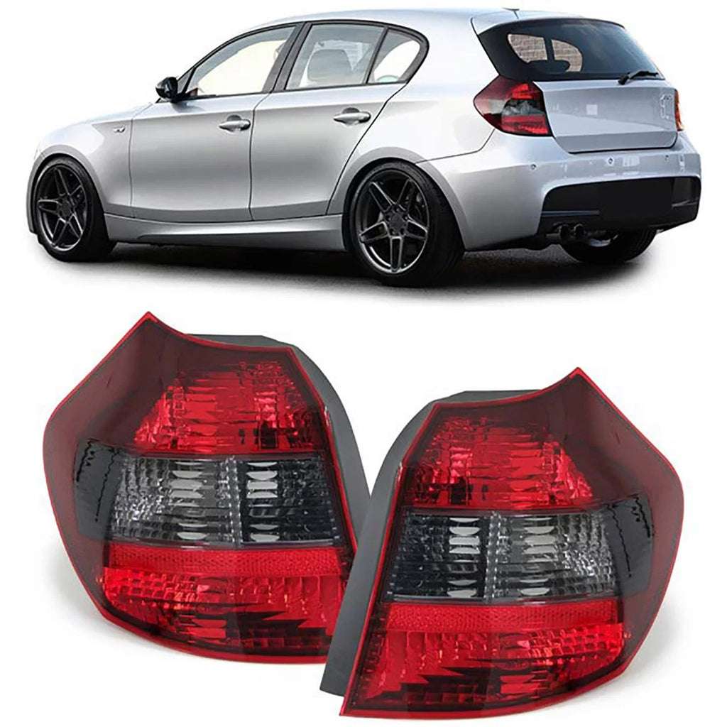 Fanali posteriori rossi nero fumé destro sinistro per Serie 1 BMW E81 E87 04-07