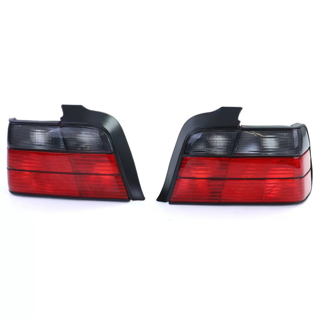 Fanali posteriori rossi nero fumé set per Serie 3 BMW E36 berlina 90-99