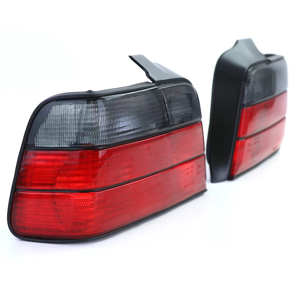 Fanali posteriori rossi nero fumé set per Serie 3 BMW E36 berlina 90-99