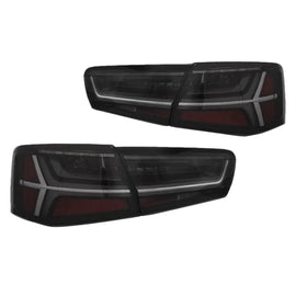 Set fanali posteriori per Audi A6 C7 11-15 Barra LED dinamico fumé Eagle Eyes