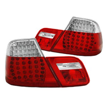 Set fanali posteriori per BMW 3 E46 Coupe 99-03 LED rosso/trasparente Depo