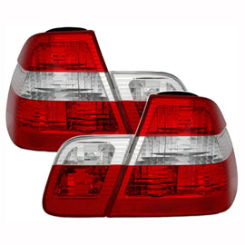 Set fanali posteriori per BMW 3 E46 berlina 01-05 rosso/trasparente Depo