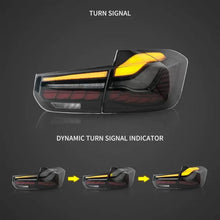 Fanali posteriori OLED BMW Serie 3 F30 berlina 2011-2018 stile M4 Vland fumé