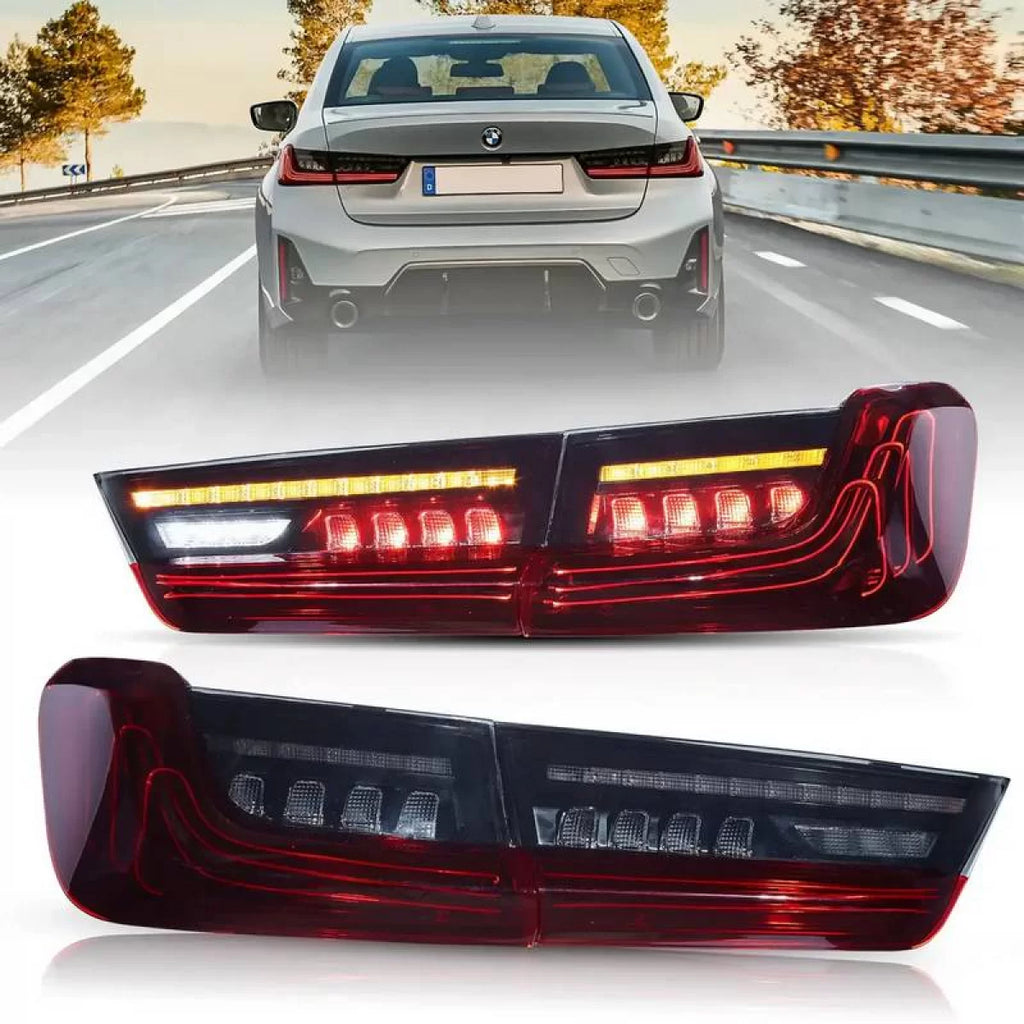 Set fanali posteriori per BMW 3 G20 18-22 berlina Laser stile rosso/fumé Vland