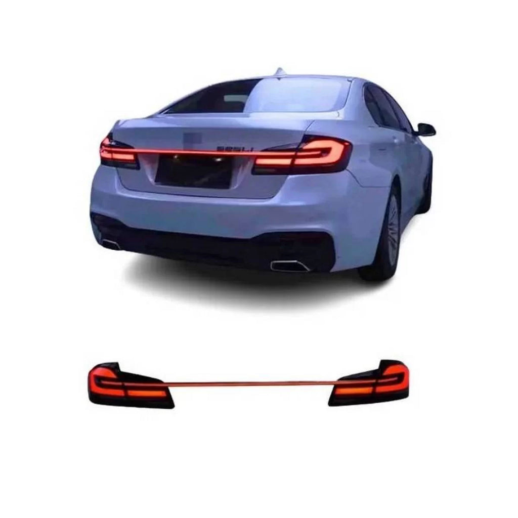 Set fanali posteriori per BMW 5 F10 / F18 11-17 G30 stile Full LED Bar con centrale luce dinamico Carner
