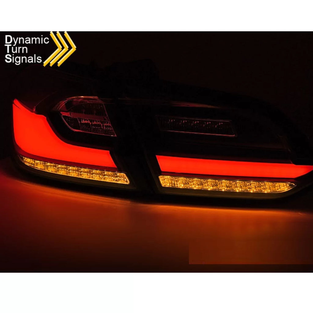 Set fanali posteriori per Ford Fiesta RS 2017-2021 Barra LED rosso fumé JunYan