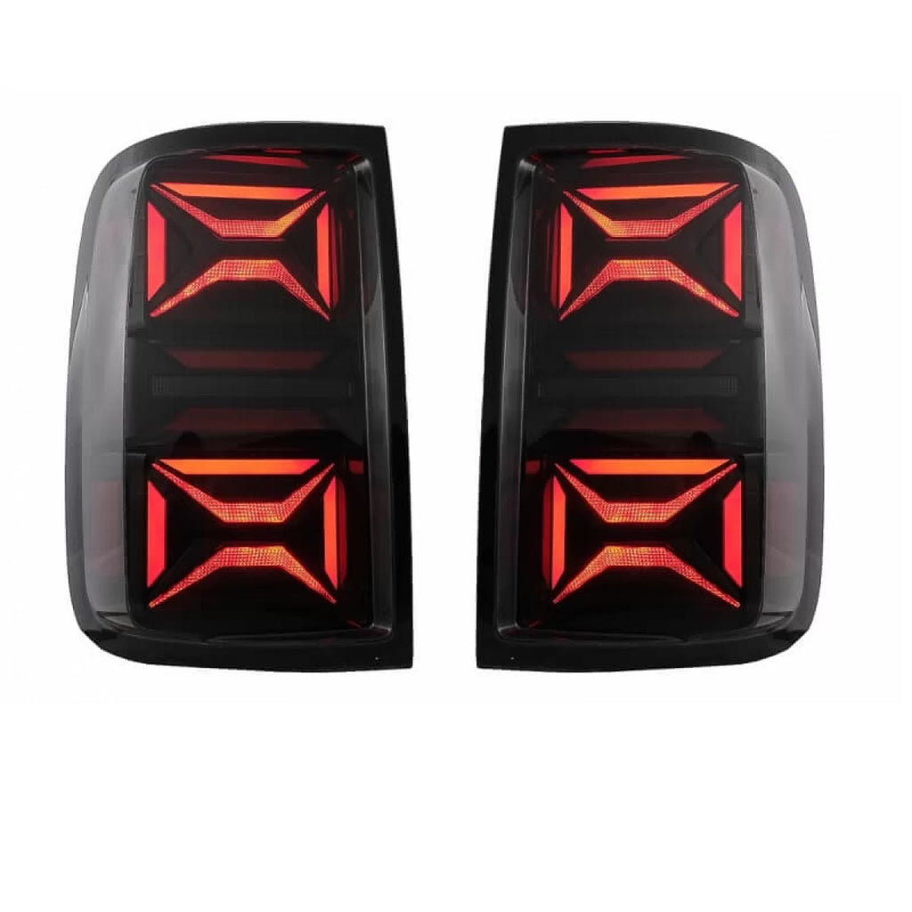 Set fanali posteriori per VW Amarok 10-21 Full LED Bar dinamico segnale nero / fumé VLand