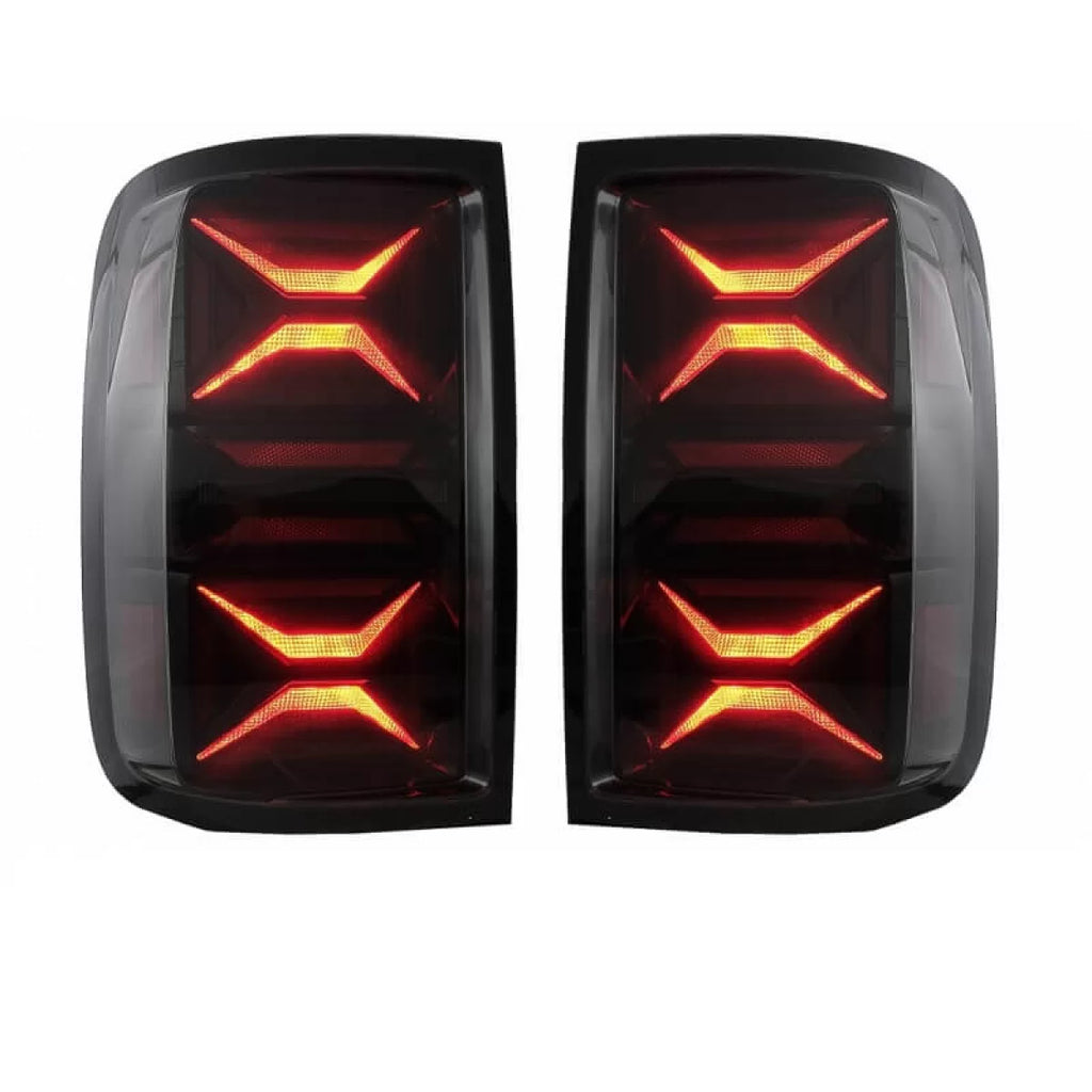 Set fanali posteriori per VW Amarok 10-21 Full LED Bar dinamico segnale nero / fumé VLand