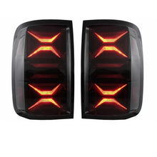 Carica l'immagine nel visualizzatore di Gallery, Set fanali posteriori per VW Amarok 10-21 Full LED Bar dinamico segnale nero / fumé VLand