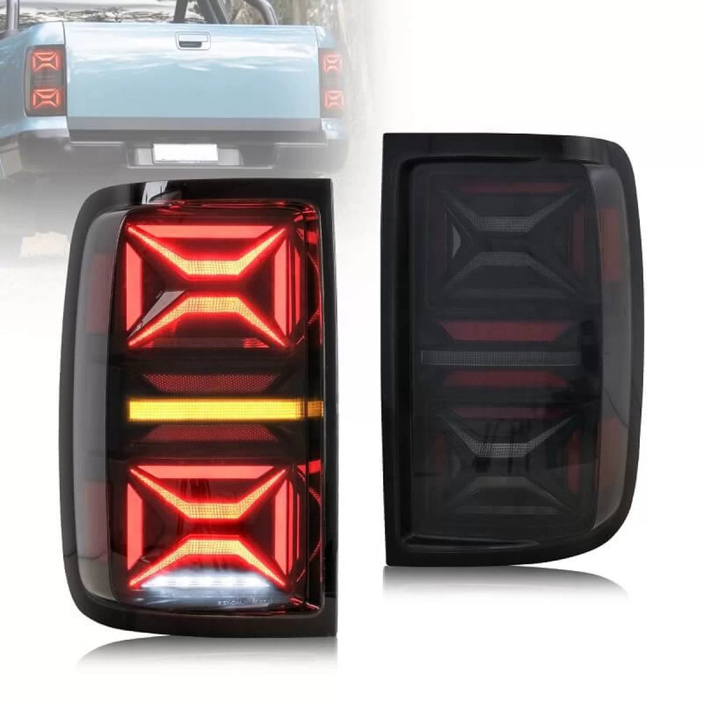 Set fanali posteriori per VW Amarok 10-21 Full LED Bar dinamico segnale nero / fumé VLand
