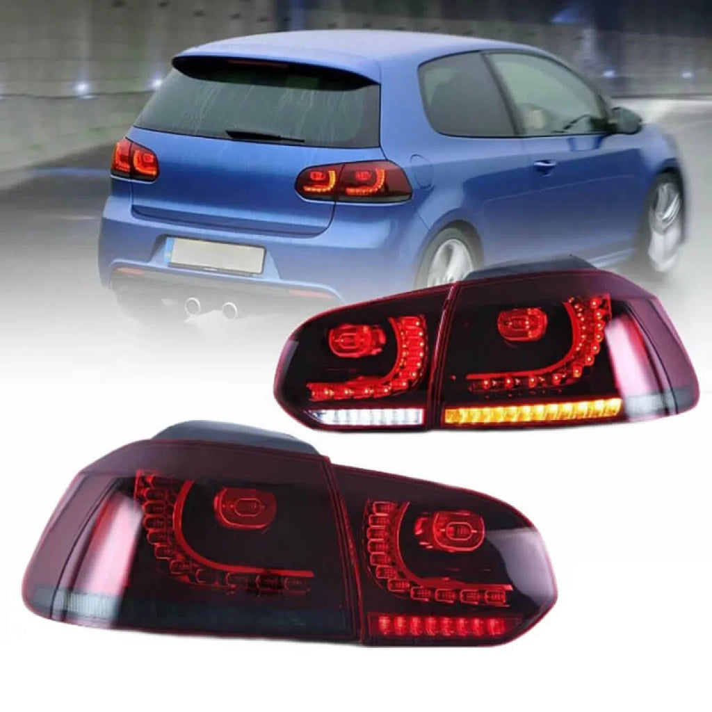 Set fanali posteriori per VW Golf VI (6) 08-12 Full LED dinamico GTI R20 stile rosso ciliegia rosso/bianco VLand