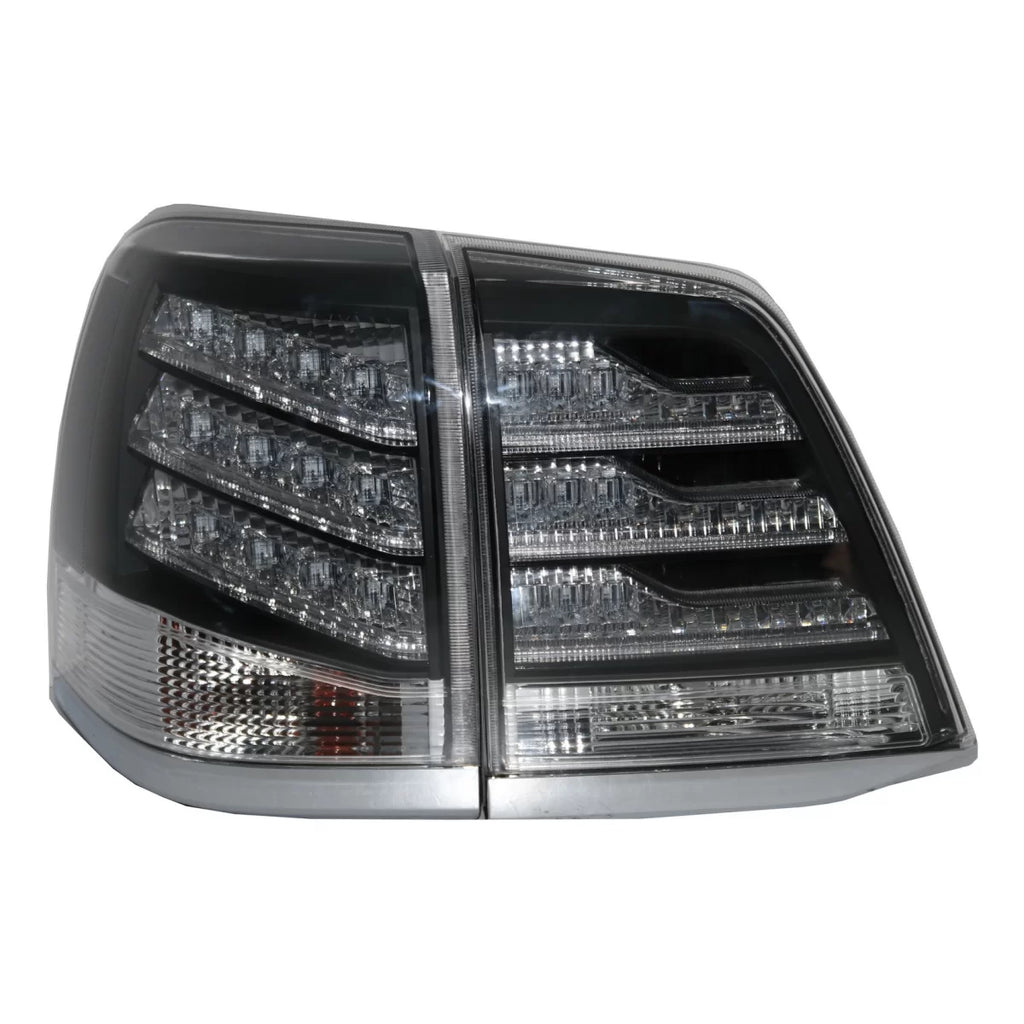 Fanali posteriori LED per Toyota Land Cruiser FJ200 J200 (2007-2011) nero e bianco