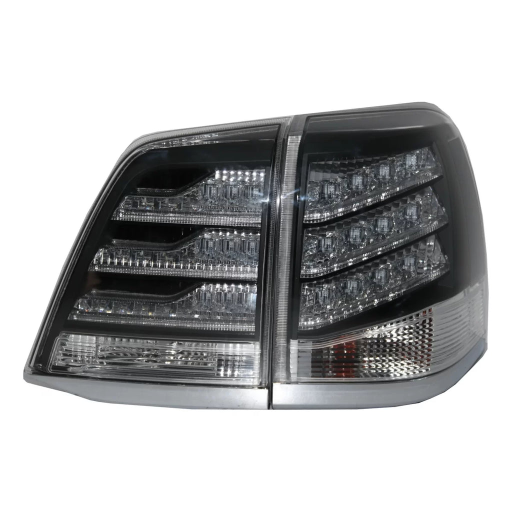 Fanali posteriori LED per Toyota Land Cruiser FJ200 J200 (2007-2011) nero e bianco