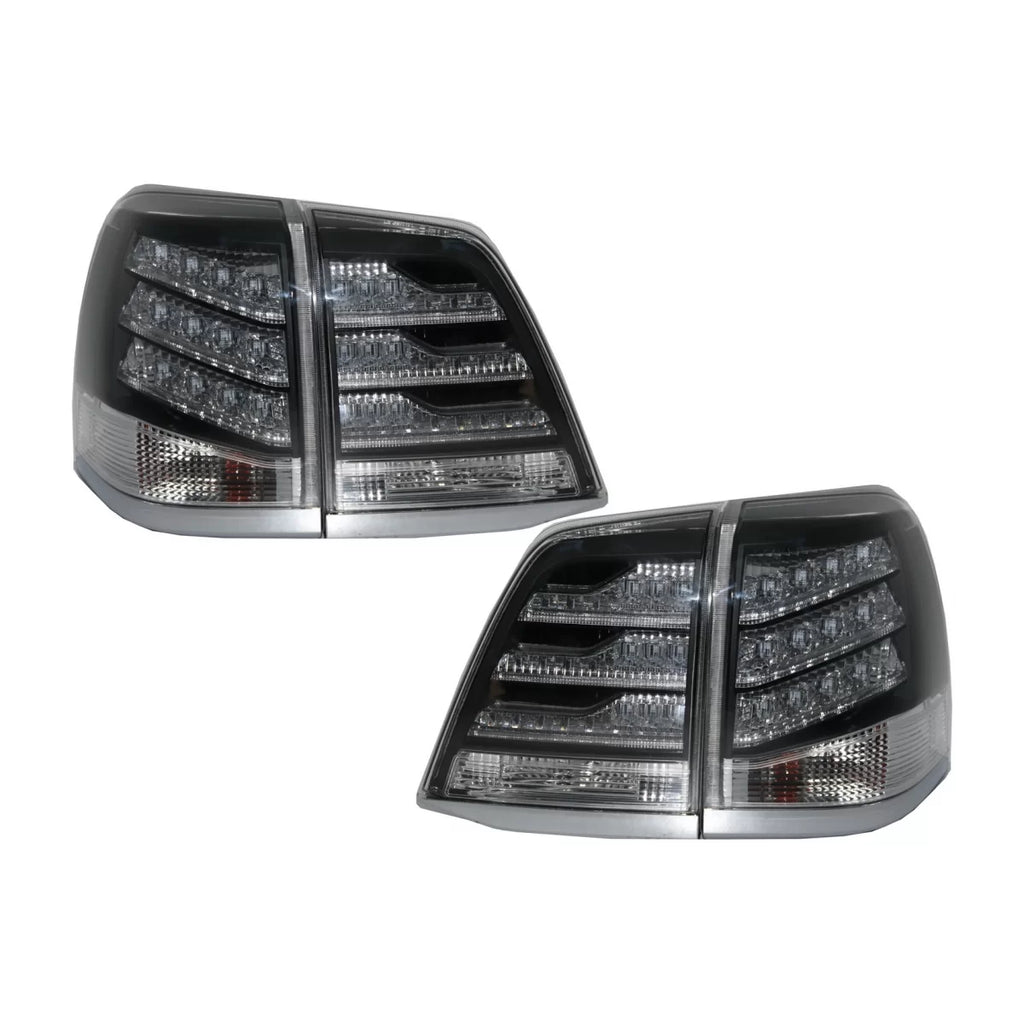 Fanali posteriori LED per Toyota Land Cruiser FJ200 J200 (2007-2011) nero e bianco