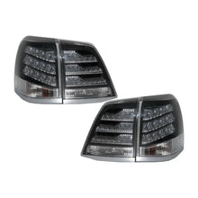 Fanali posteriori LED per Toyota Land Cruiser FJ200 J200 (2007-2011) nero e bianco