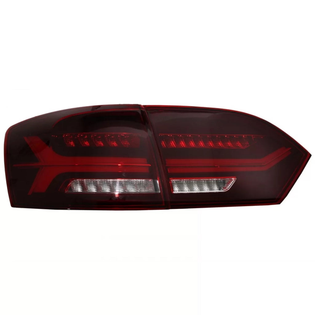 Fanali posteriori LED per VW Jetta Mk6 VI (2012-2014) dinamico sequenziale Indicatori di direzione rosso fumé