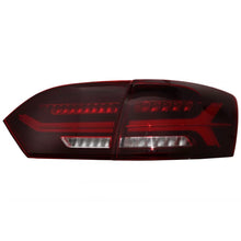 Fanali posteriori LED per VW Jetta Mk6 VI (2012-2014) dinamico sequenziale Indicatori di direzione rosso fumé