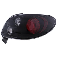 Fanali posteriori per Peugeot 206 CC (1998-2004) 2 porte nero