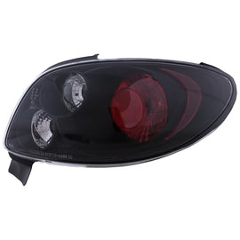Fanali posteriori per Peugeot 206 CC (1998-2004) 2 porte nero