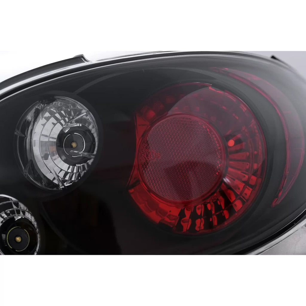 Fanali posteriori per Peugeot 206 CC (1998-2004) 2 porte nero