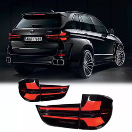 Fanali posteriori set per BMW X5 F15 (2013-2018) Barra LED conversione allo stile G05 LCI stile fumé