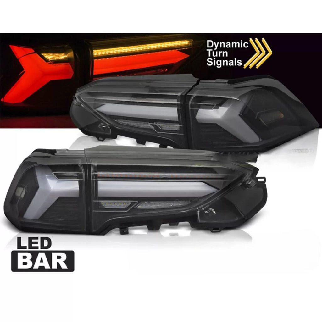 Fanali posteriori set per Toyota Rav4 19- Barra LED dinamico Indicatore di direzione nero