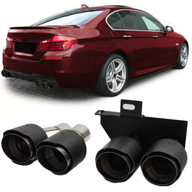 Terminale di scarico conversione kit doppio-tubo stile compatibile per Serie 5 BMW F10 F11 520 523 525 528 530