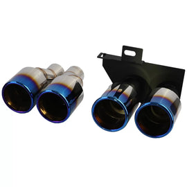 Terminale di scarico doppio tubo conversione duplex titanium compatibile BMW F10 F11 520 523 525 528 530
